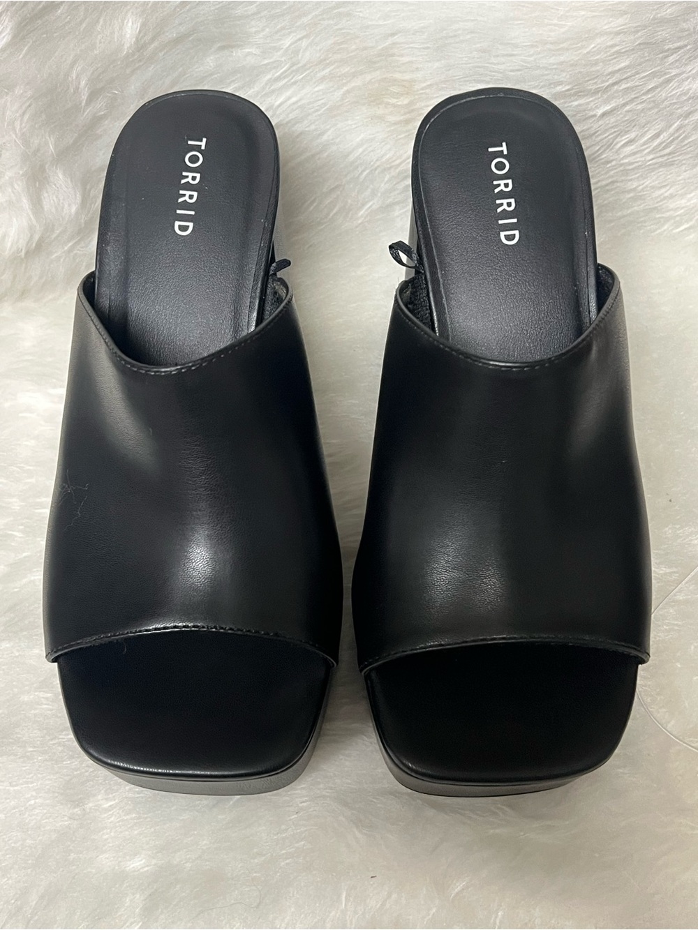 torrid Black Platform Mule Heels - Picture 9 of 10